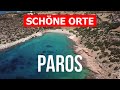 Insel Paros, Griechenland | Strand, Urlaub, Meer, Reise, Tourismus | 4k Video | Paros von Drohne