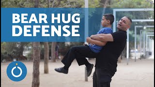 How to ESCAPE a BEAR HUG For KIDS (Krav Maga) 👦🏼🐻 Self-Defense Class for KIDS