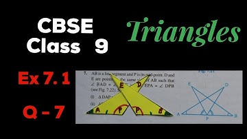 CBSE Class 9 (UPDATED)Ch -7 TRIANGLES Ex 7.1 Q - 7/page 94/ in Malayalam/ Learn And Score