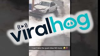 Homemade Snowplow Gets the Job Done || ViralHog
