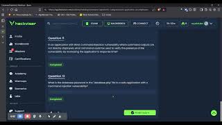 Command Injection Walkthrough Extract Database Pword From Database Hackviser Question