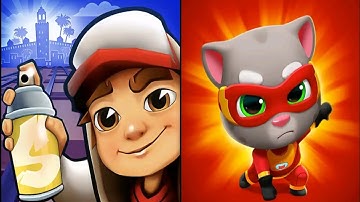 Subway Surfers vs Talking Tom Hero Dash: Gameplay and Walkthroughs for Android and iOS Games