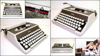 Vintage 1970's ROYAL 200 Portable Typewriter - Another way to load paper