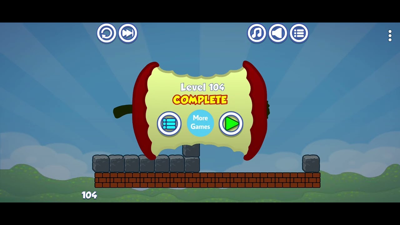 Прохождение игры Apple worm, 103, 104 и 105 уровни.