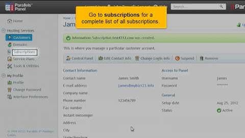 Creating and managing subscriptions in Plesk