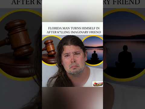 Florida Man turns himself in for "offing" his imaginary friend! 🚨🚔 Only one! #viral#shorts##funny