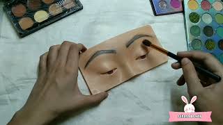 eye makeup practice dummy product review | useful or useless honest review| eye makeup for beginners