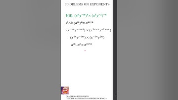 EXPONENTS || EXPONENTS and POWER Class 8 || Exponents Formula