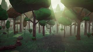 Hand-Painted Abstract Textures - 3D Forest Environment