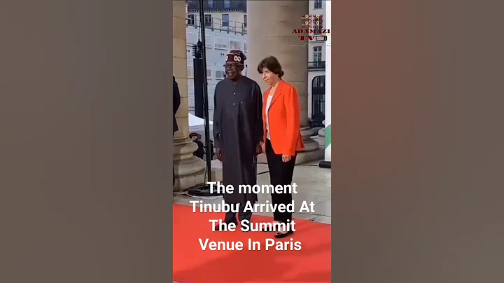 The moment Tinubu Arrived At The Venue Of The Paris Summit For The Global Financial Pact