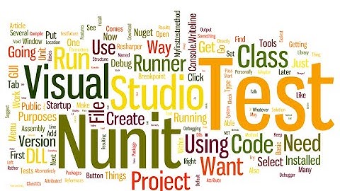 Using NUnit with Visual Studio