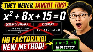 STOP Using the Quadratic Formula! 🤯 | Po-Shen Loh Method Explained