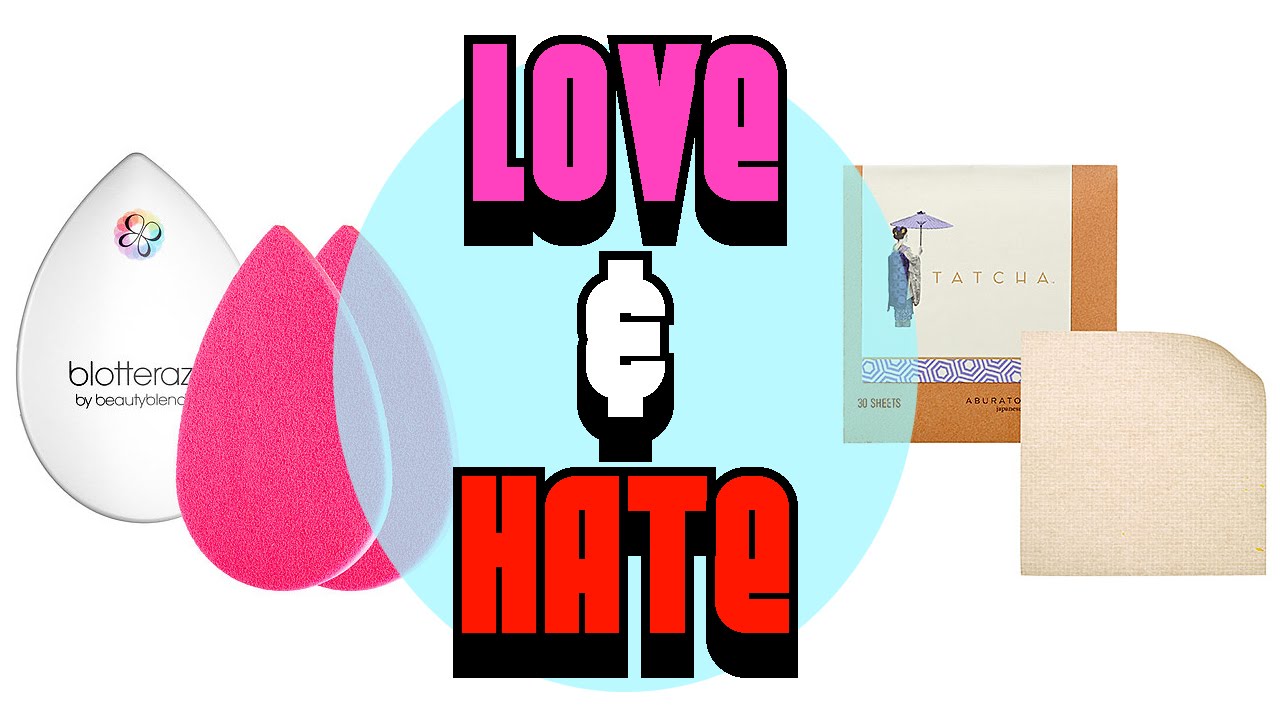 LOVE & HATE :: Face Oil Control Blotterazzi and Tatcha Aburatorigami Blotting Paper