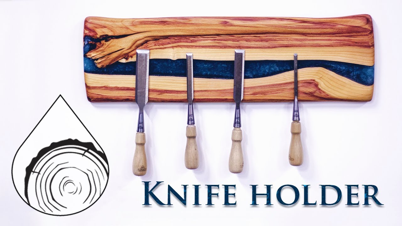 Making A Magnetic Knife Holder Epoxy Resin And Plum Tree YouTube