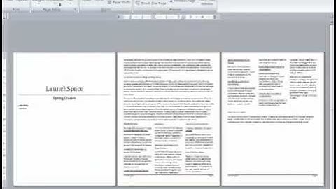 creating columns in Word 2007 (works with 2010)