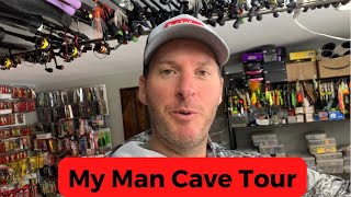 My Man Cave Tour Of My Basement Bait Shop!