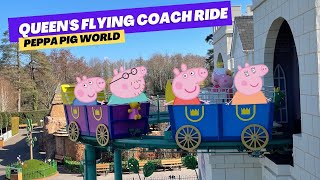 THE QUEENS FLYING COACH RIDE at PEPPA PIG WORLD in Paultons Park