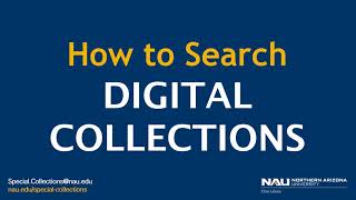 How to Search Digital Collections