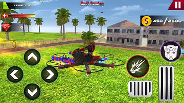 Drone Robot Car Transforming Game - Car Robot Games - Android Gameplay