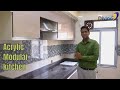 parallel modular kitchen tour | modular kitchen Mumbai | Acrylic  parallel modular kitchen I Acrylic