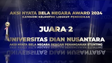Aksi Nyata Bela Negara Award 2024: Juara 2 Kategori Kelompok Lingkup Pendidikan