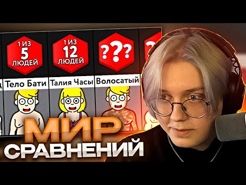 ДРЕЙК СМОТРИТ - Проверь, Является Ли Твое Тело Редким?! // Мир Сравнений