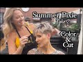Salon visit  my end of summer pixie cut  color