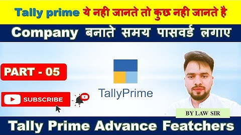 How to Use Tally Vault Password in Tally Prime in Hindi Language