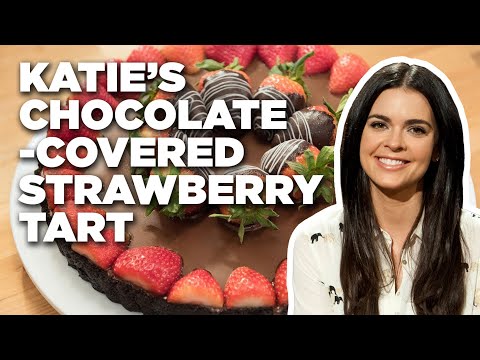 how-to-make-katie-lee's-chocolate-covered-strawberry-tart-|-food-network