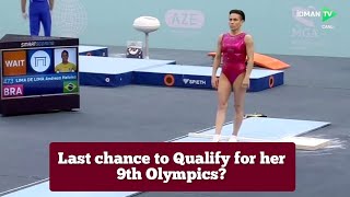 48-Year-Old Oksana Chusovitina crashes Vault - Missing Olympic Qualification at Baku World Cup 2024