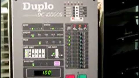DUPLO DC10000S COLLATOR BOOKLETMAKER TEST RUN NUMBER 2