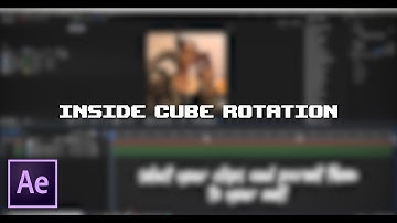 after effects tutorial ✪ inside cube rotation
