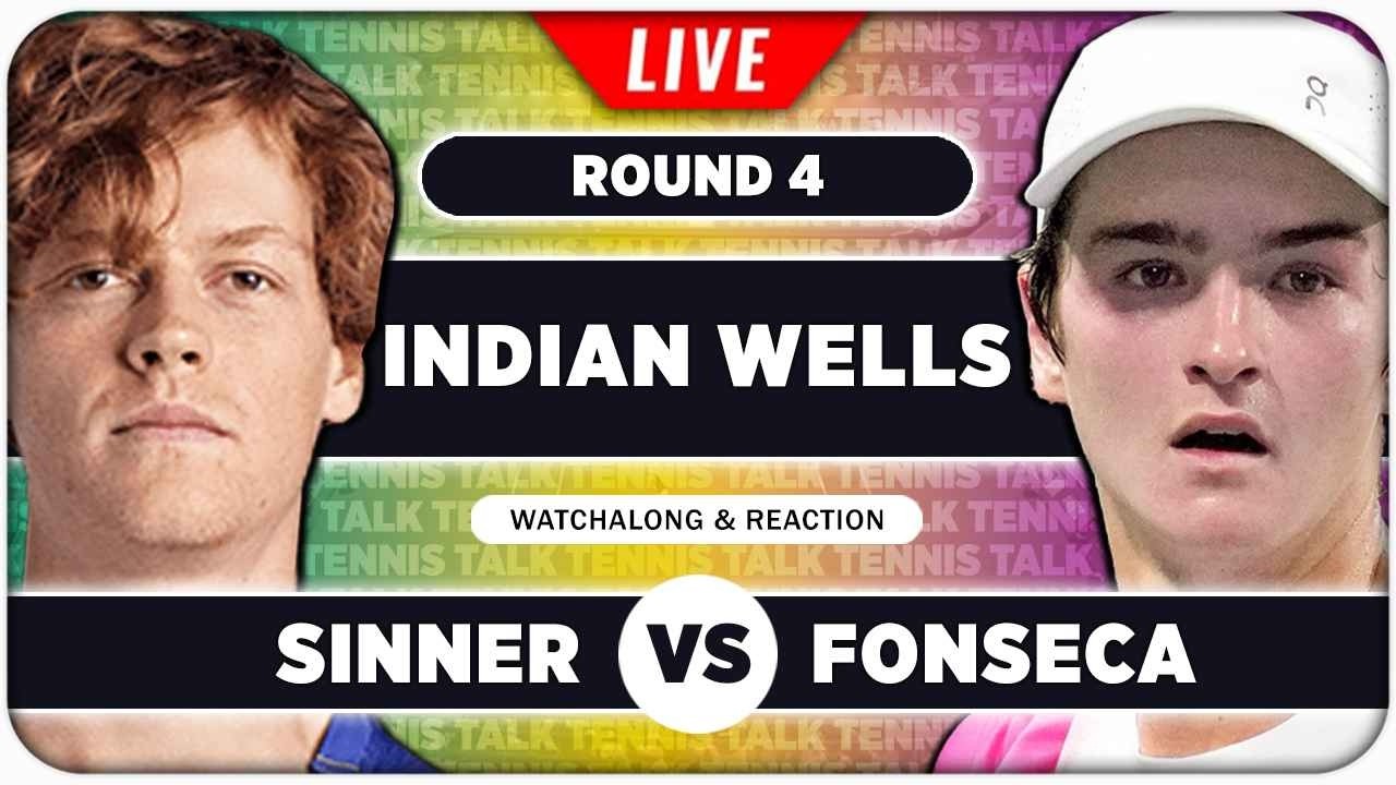 SINNER vs FONSECA • ATP Indian Wells 2026 • LIVE Tennis Watchalong