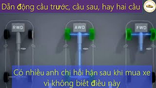 Nên chọn xe dẫn động cầu trước, cầu sau, hay hai cầu.(kiến thức bổ ích trước khi mua xe) - Thầy Linh