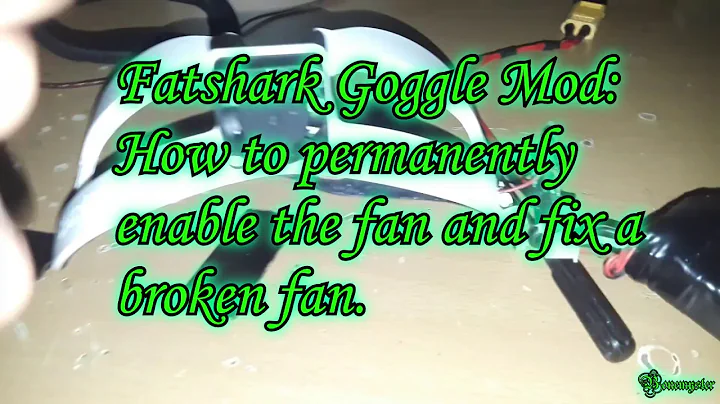 Fatshark Permanent Active Fan Mod and Fan Fix