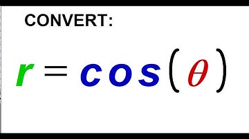 Convert r=cos(Θ) to rectangular form, 3.5 minute video, neatly typed