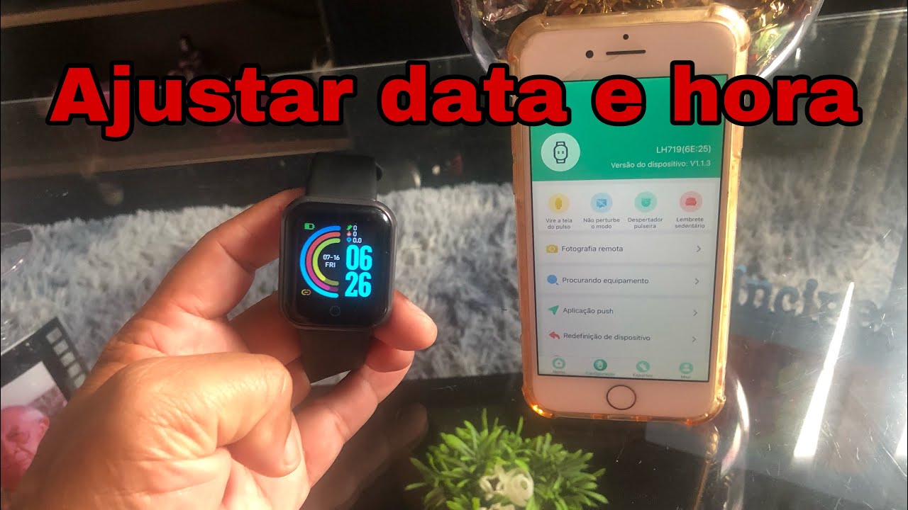 Como arrumar a hora do Smartwatch D20 