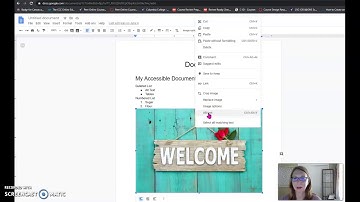 Adding alt text to images in a Google doc