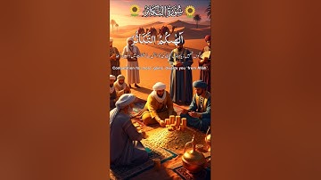 Surah At-Takathur | سورة التكاثر | With English & Arabic Translation #quran