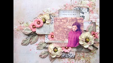 Mixed Media layout with 7 Dots Studio