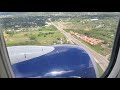 Delta Airlines  737 900ER landing in Santiago STI and THIS HAPPEN