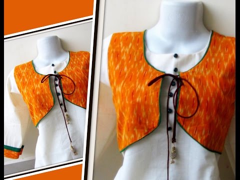JACKET STYLE KURTI - EASY MARKING, CUTTING & SEWING