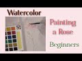 Watercolor Rose For Beginners Learn To Paint With Nilda Painting Tutorial