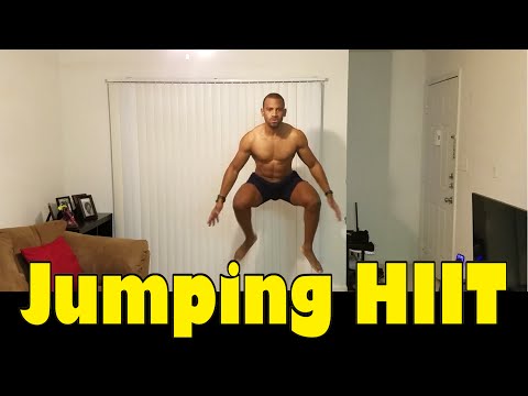 HIIT JUMPING CARDIO WORKOUT FOR ACTIVATING THE AFTER BURN EFFECT
