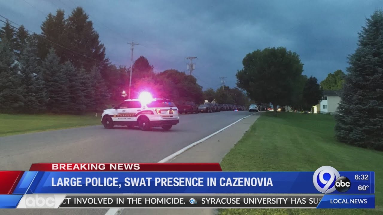 Large police presence in Cazenovia YouTube