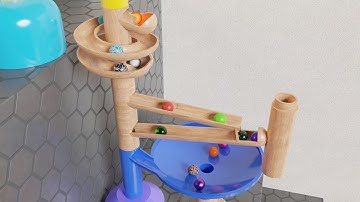 Colorful Marble Race Animation