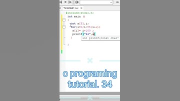 c programing array tutorial #array  #shorts  #c programing in hindi