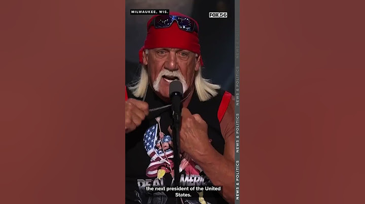 Professional entertainer, wrestler Hulk Hogan rips his shirt off at RNC Day 4