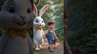 lion and childern friendship 🐯🐯🐰🦊🦊🐰🐰 #300k #viral #viral