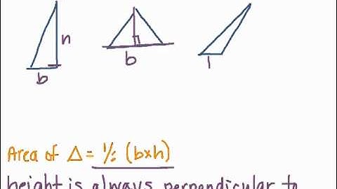 How To Find Base and Height on Triangles